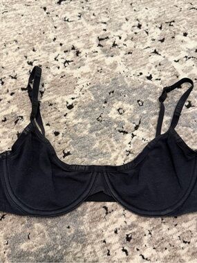 SKIMS Black Unlined Bra